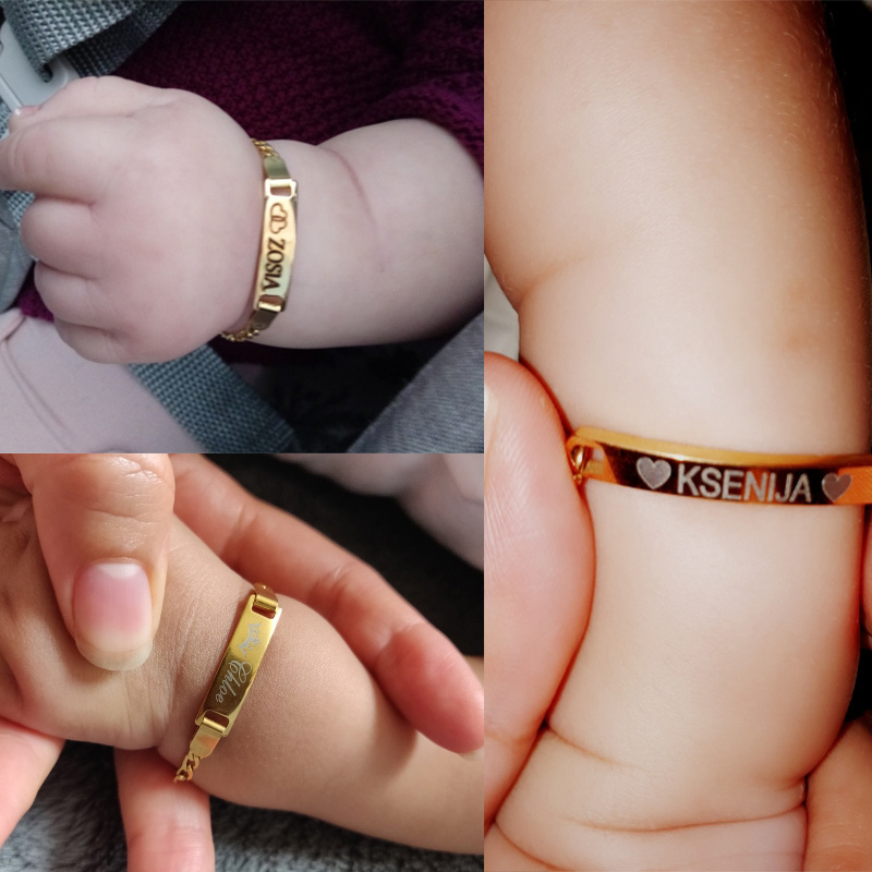 Coordinates Bracelet - Vnox, pulseras personalizadas con nombre de