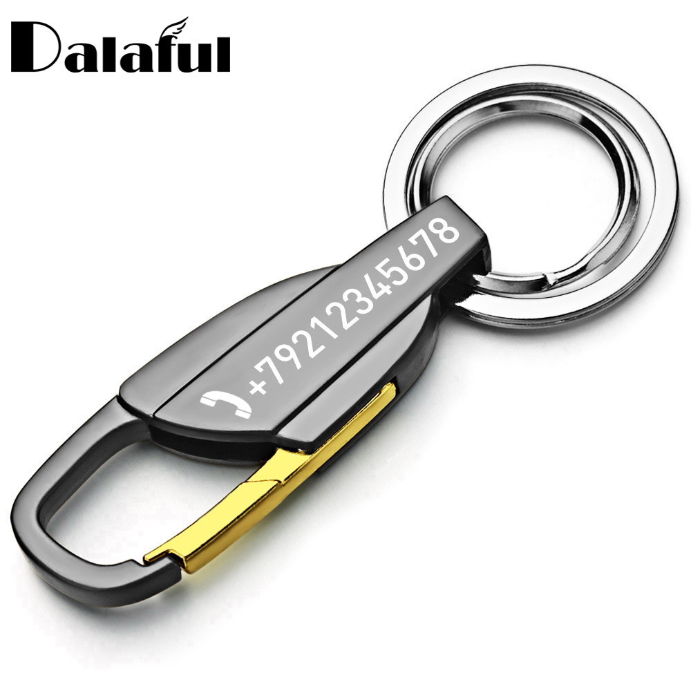 Initial Ring Custom - Llavero con letras personalizadas para hombre,