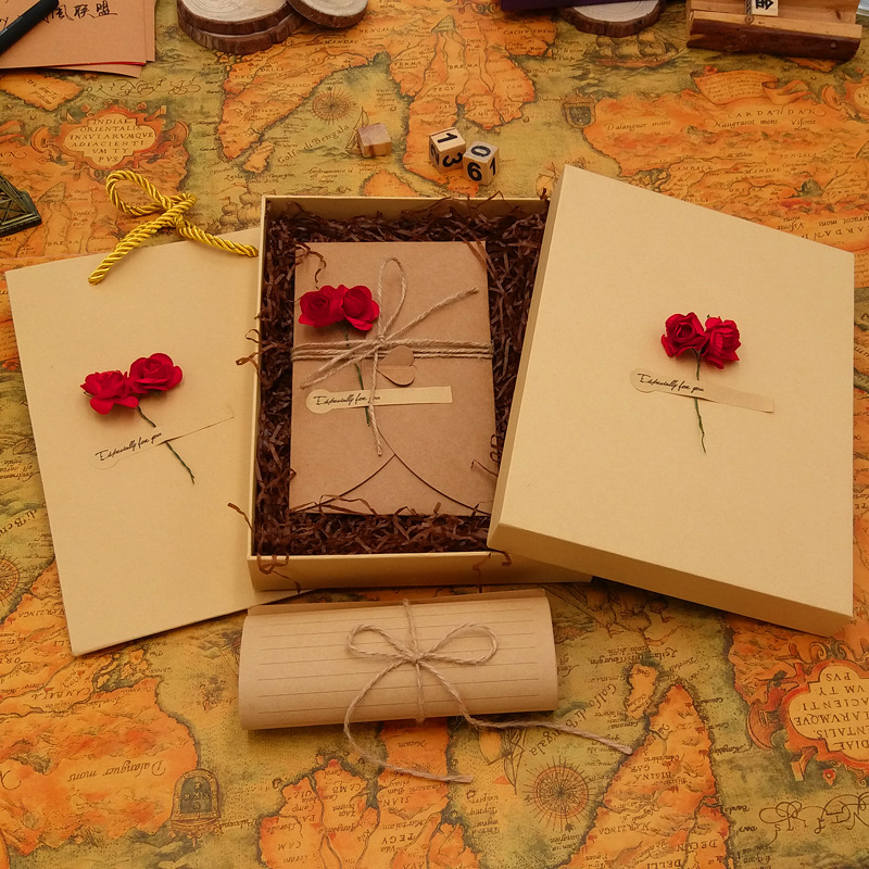 Wax Seal Letter Kit - Sobre Retro, decoración de flores románticas,