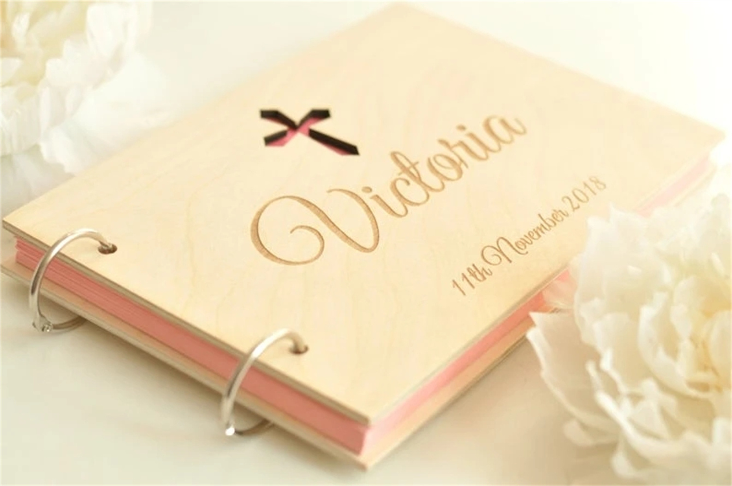 Custom Photo Book - Personalizar cualquier texto cruz de madera