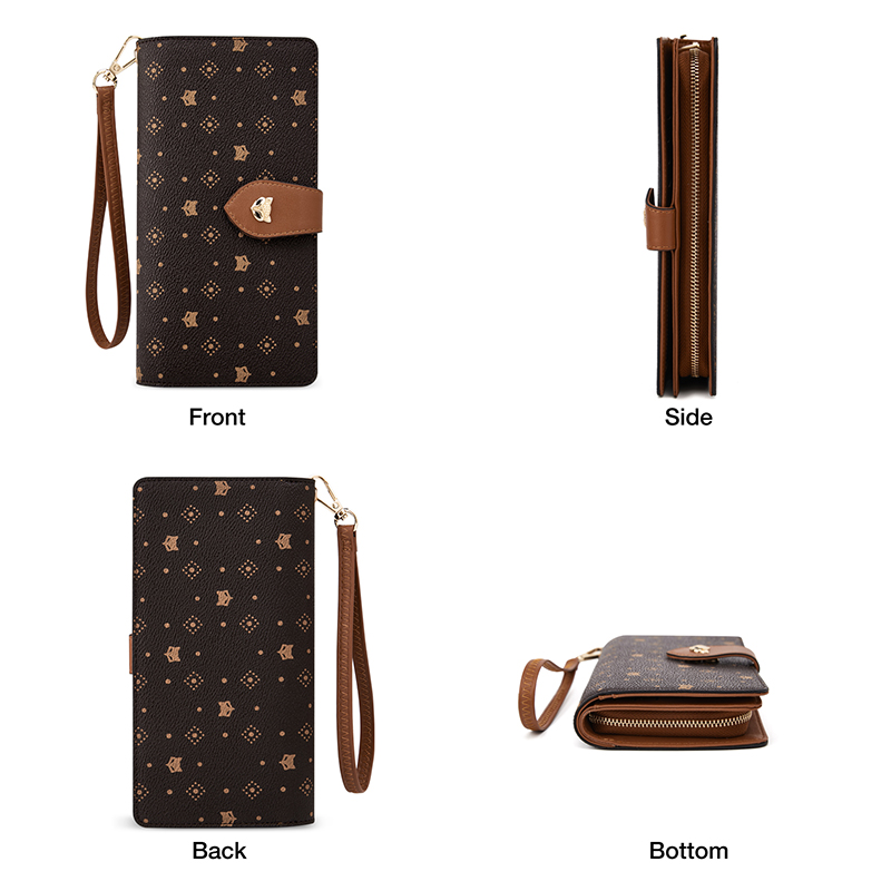 FOXER Cartera larga para mujer - Monogram Keychain Leather reseña y precio