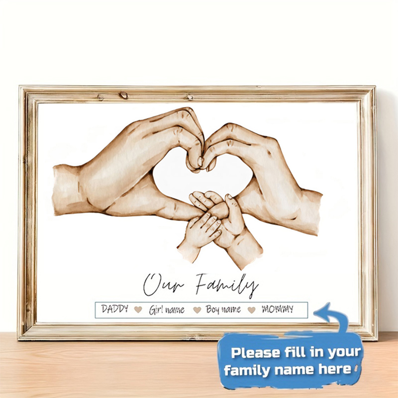 Póster personalizado de mano f - Personalized Name Box reseña y precio