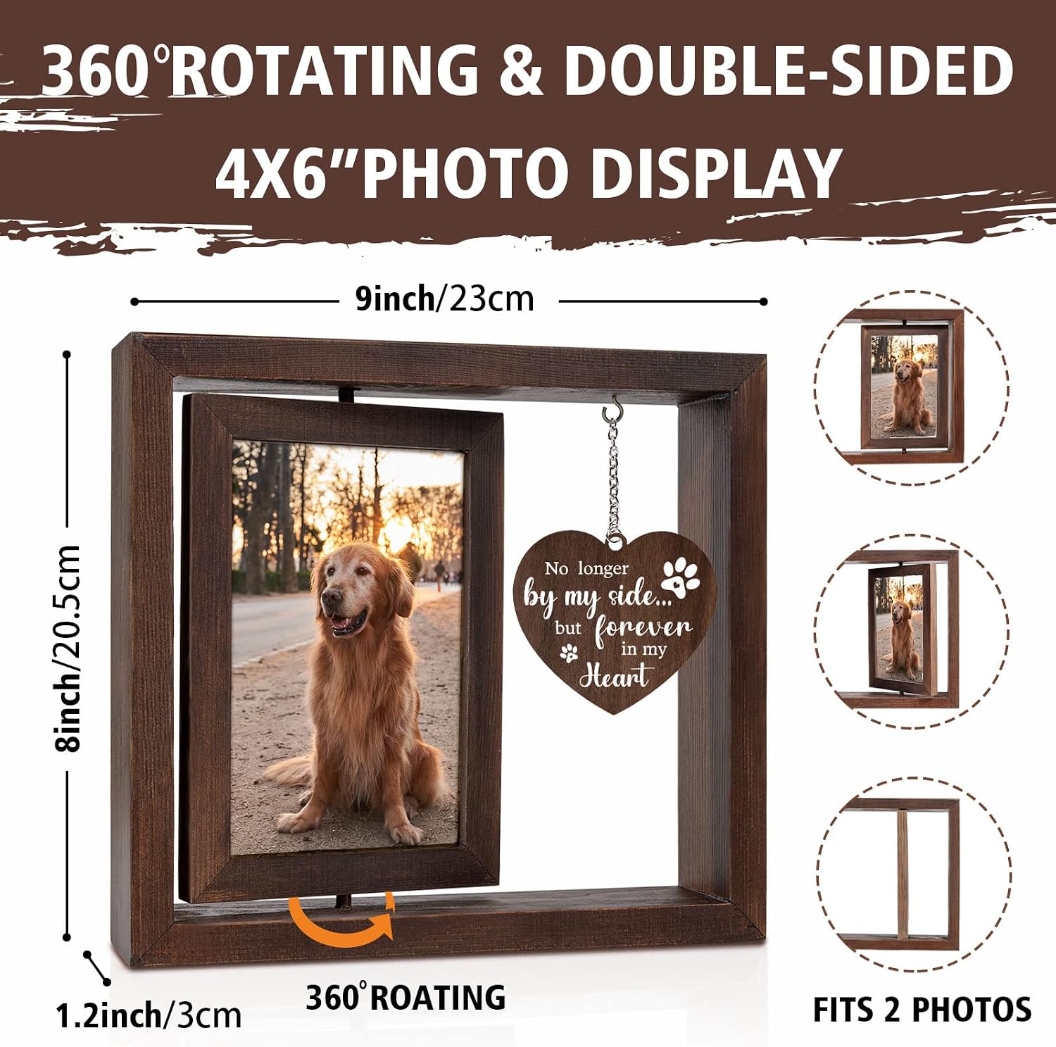 Marco de Fotos Conmemorativo p - Engraved Wood Frame reseña y precio
