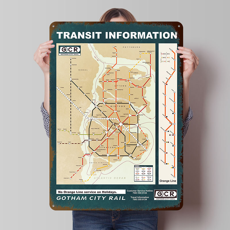 Póster impreso con mapa de la  - Custom Map Poster reseña y precio