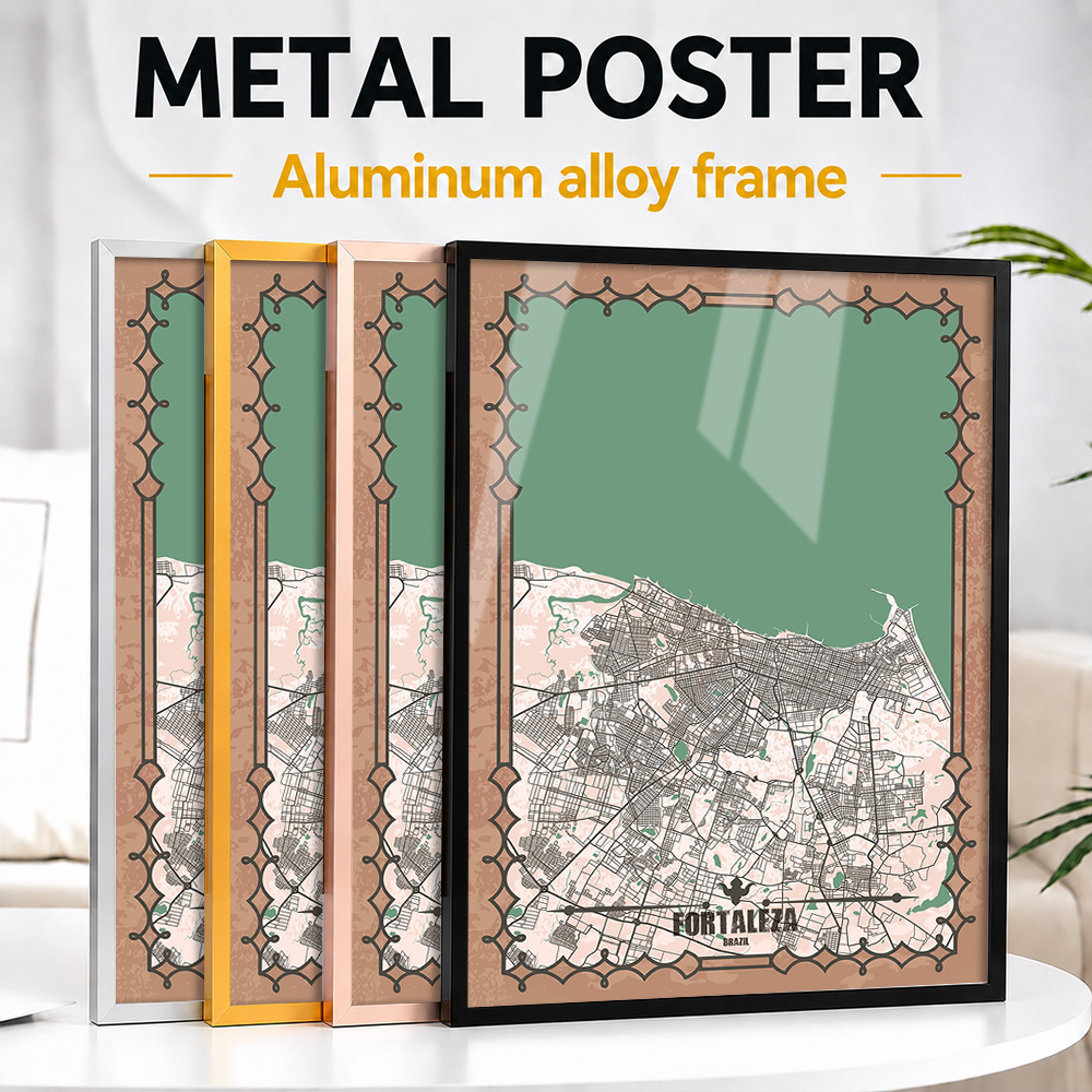Mapa de la ciudad de Fortaleza - Custom Map Poster reseña y precio
