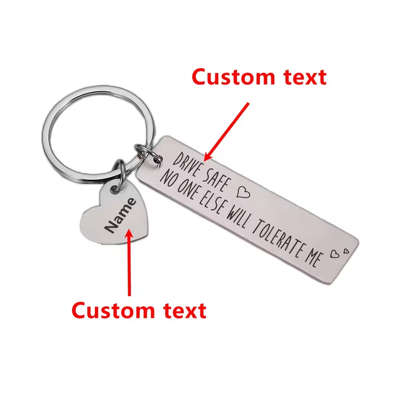 Llavero con Colgante de Letra  - Initial Ring Custom reseña y precio