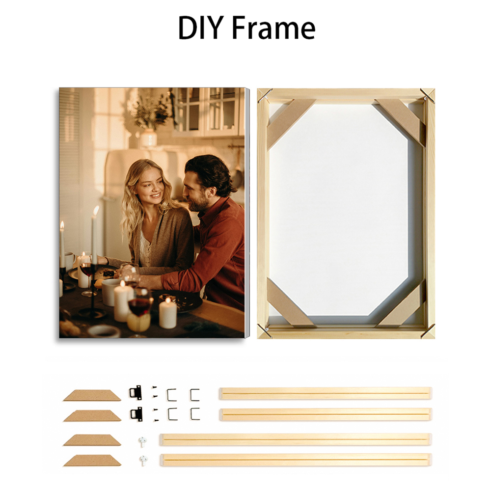 1 unidad de fotos personalizad - Engraved Wood Frame reseña y precio