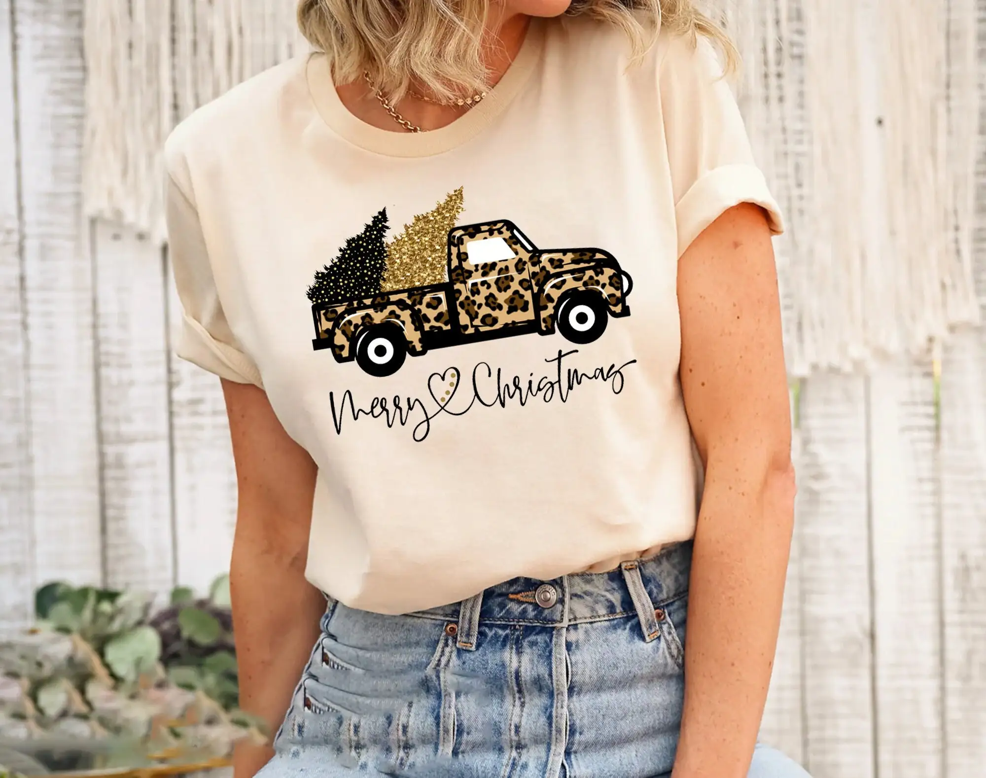 Camiseta navideña con diseño d - Family Tree Print reseña y precio