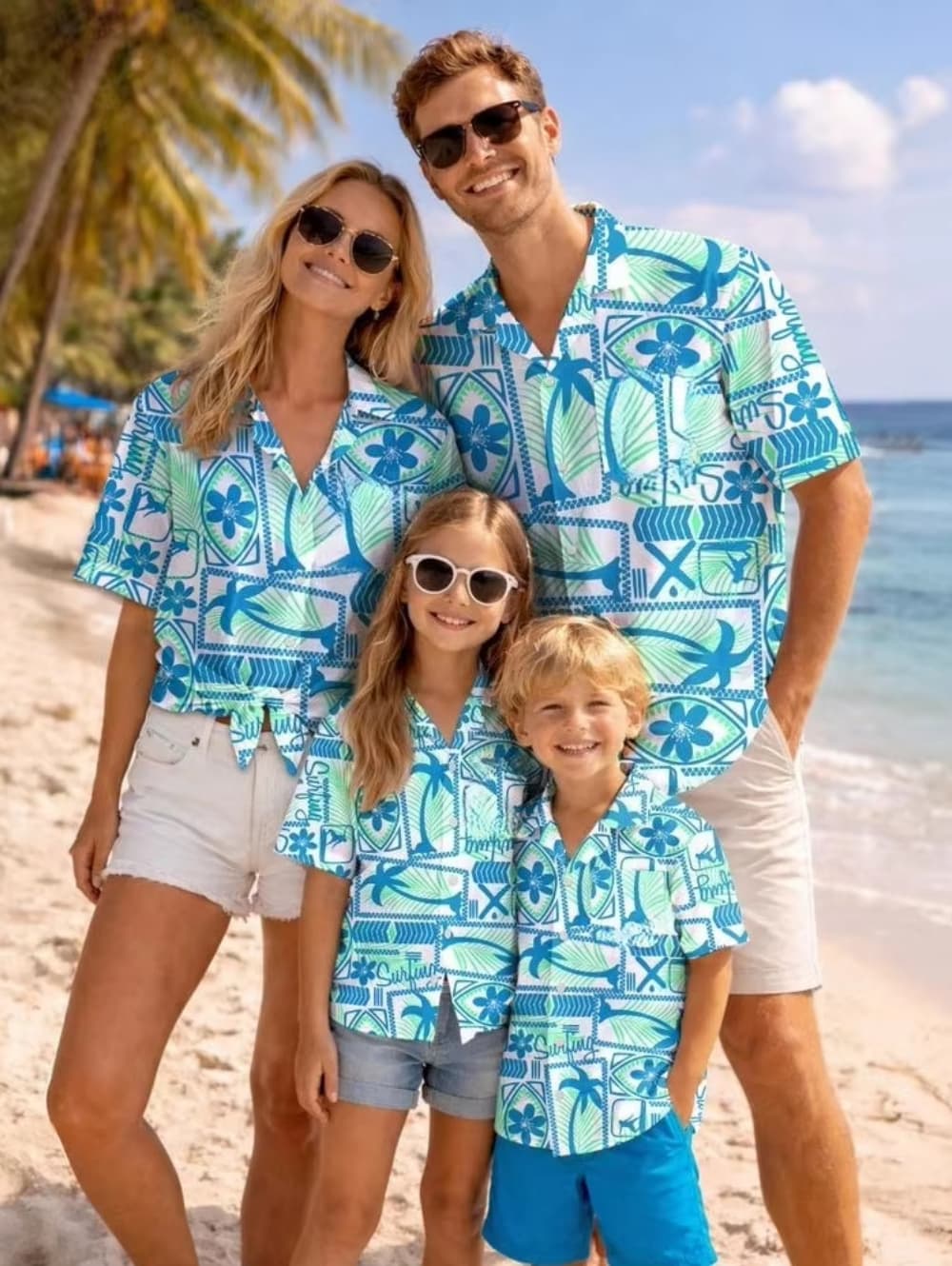 Camisa Hawaiana de Verano para - Family Tree Print reseña y precio